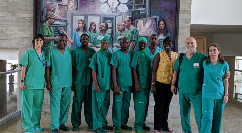 Alumnos durante su estancia en el Centro de Mínima Invasión Jesús Usón